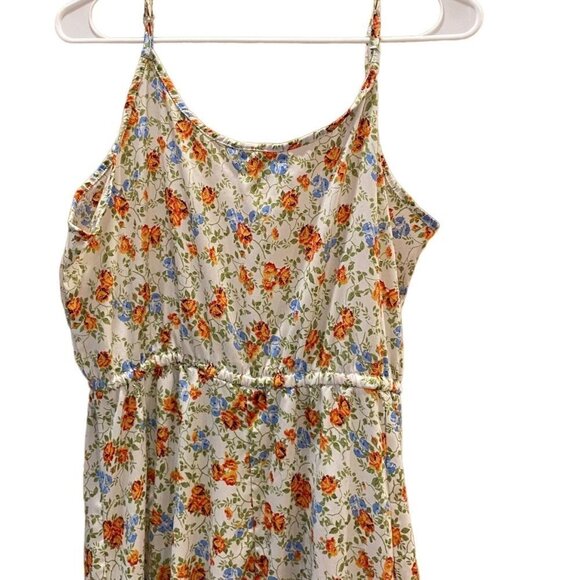 NYC TRENDS Women's Sundress Maxi Floral White Spaghetti Straps Crochet feature, - Picture 2 of 6